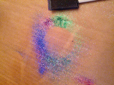 glitter-mess
