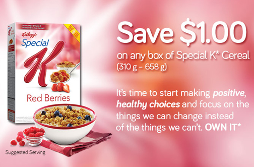 Kellogg's Special K Cereal Coupon