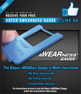 Free Dayco aWEARness Belt Gauge