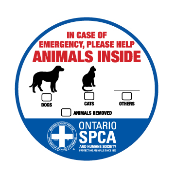 Free Pet Emergency Decal