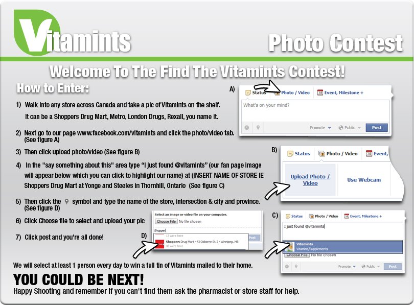 Find The Vitamints Photo Contest
