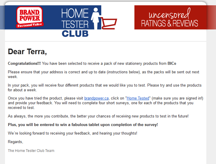 BrandPower Bic Samples – Check Your Email!