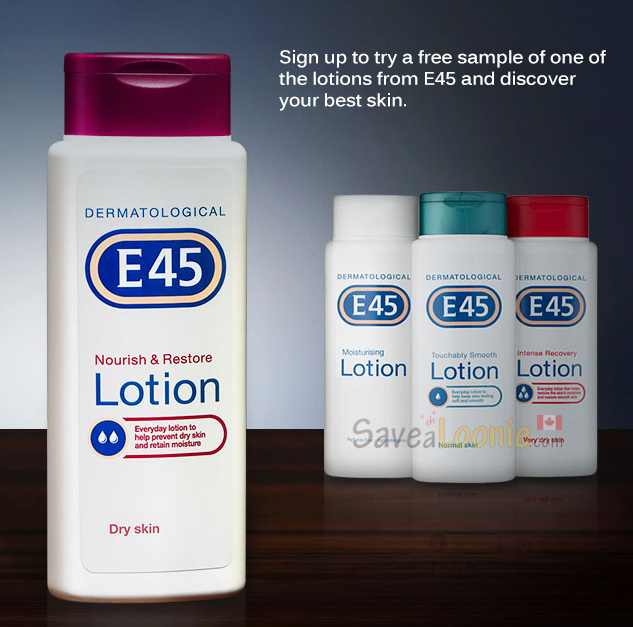 E45 Lotion Sample — Deals from SaveaLoonie!