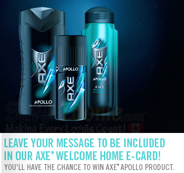 Axe Apollo Prize Pack Giveaway