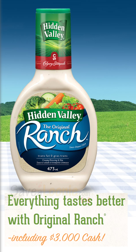 Hidden Valley Ranch $3000 Giveaway