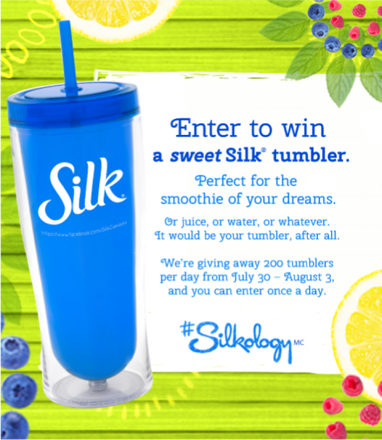 Silk Tumbler Cup Giveaway