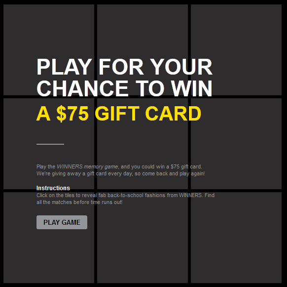 Winners Memory Game Contest