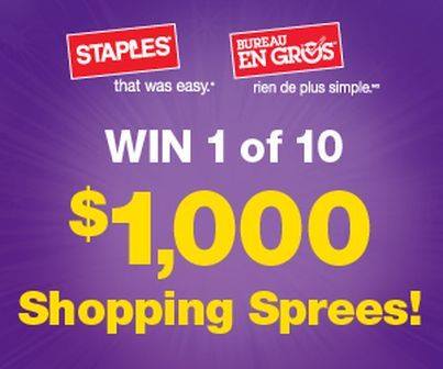 Staples Shopping Spree Contest