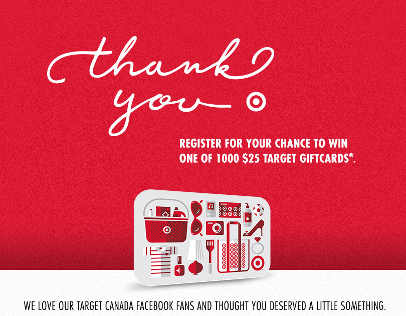 Target Canada Fan Love Gift Card Contest