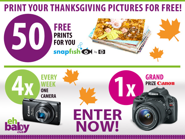 Eh Baby Club Canon Camera Giveaway + Free Snapfish Prints