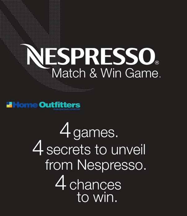 Home Outfitters Nespresso Match & Win Game