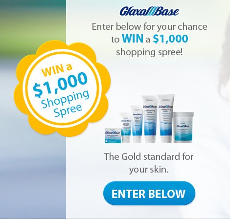 Glaxal Base Shopping Spree Sweepstakes