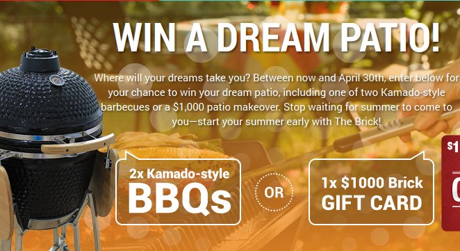 The Brick – Win a Dream Patio Contest
