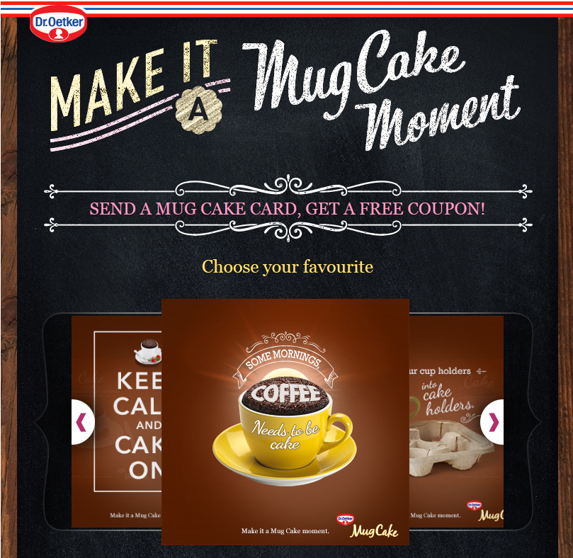 Free Dr Oetker Mug Cake Coupons