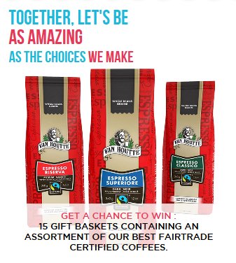 Van Houtte Fairtrade Power of You Contest