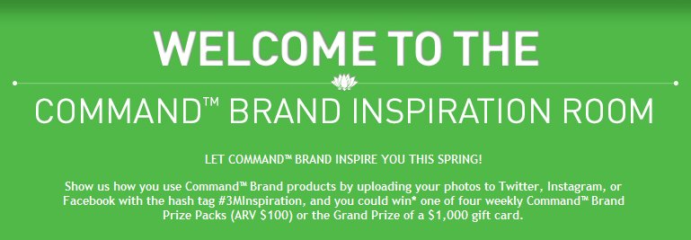 Command Brand Inspiration Room Contest