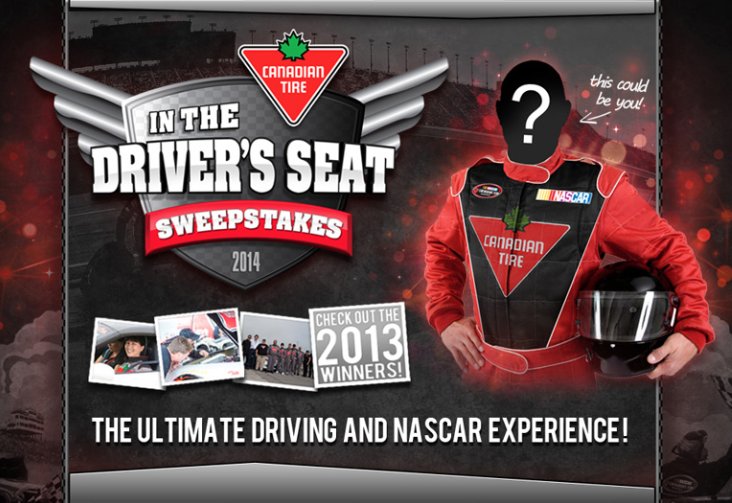 Canadian Tire In The Driver’s Seat Sweepstakes