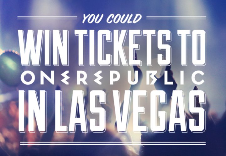 One Republic in Las Vegas Contest