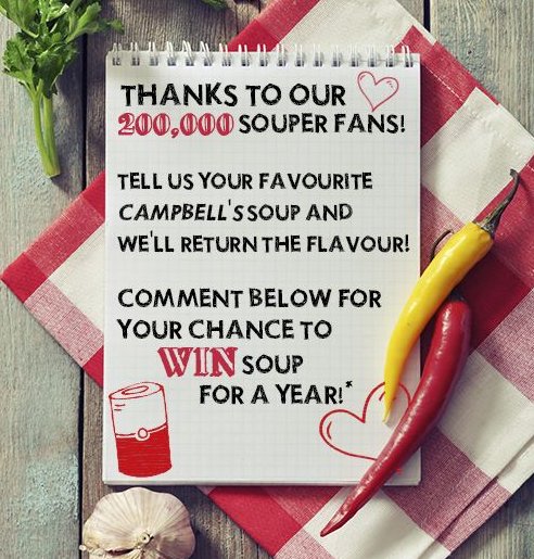 Campbell Canada 200,000 Facebook Fans Contest