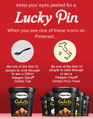 Haagen-Dazs Lucky Pins Contest