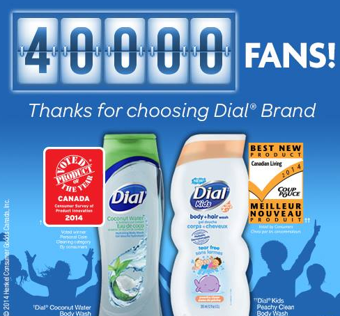 Dial Canada 40,000 Fan Giveaway