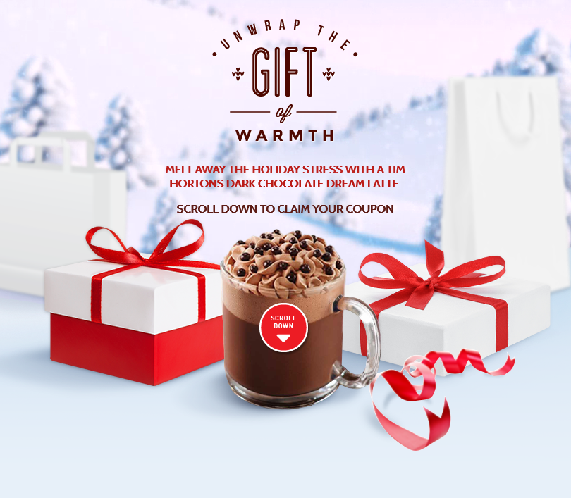 Free Tim Hortons Dark Chocolate Latte