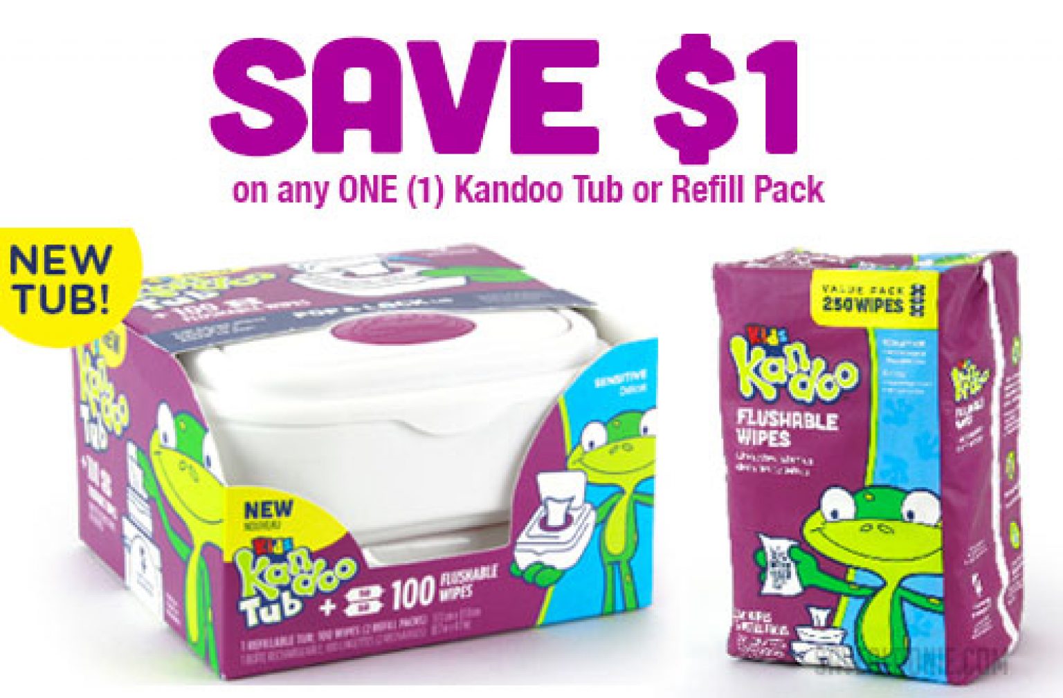 Kandoo Flushable Wipes Coupon