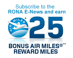 RONA – 25 Free Air Miles