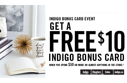 Shoppers Drug Mart Indigo Bonus Card Event
