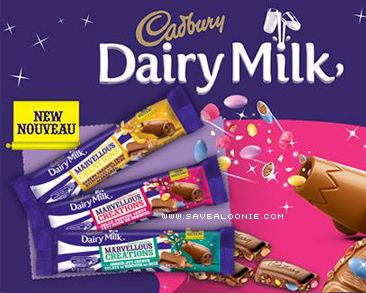 3 FREE Dairy Milk Marvellous Creations Bars