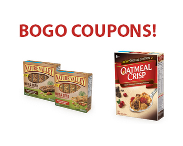 BOGO Free Nature Valley & Oatmeal Crisp Products