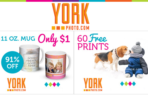 York Photo Free Prints + Photo Mug Deal