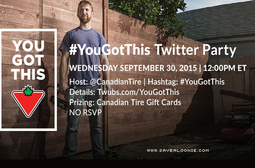 Canadian Tire #YouGotThis Twitter Party