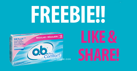 FREE o.b. Tampons Coupons — Deals from SaveaLoonie!