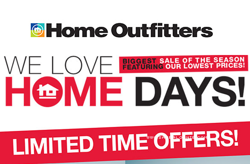 Home Outfitters – Home Days + Cash Card