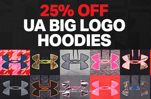 Under Armour 25% off Big Logo Hoodie