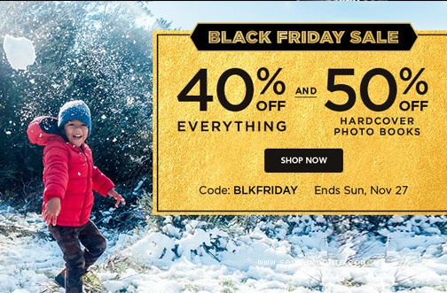 Shutterfly – Black Friday Sale