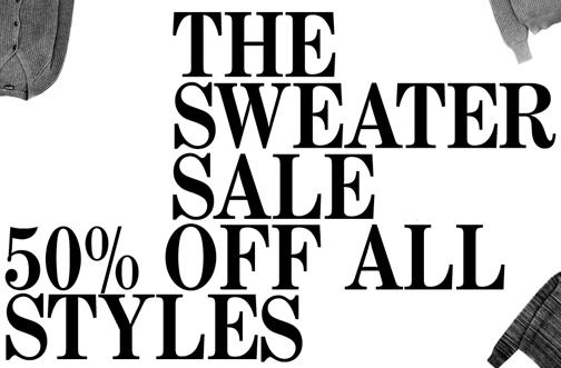 American Apparel 50% Off Sweaters