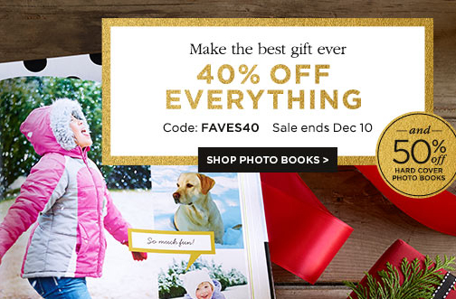 Shutterfly – 40% Off Everything