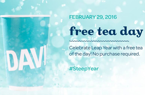 DAVIDsTEA Free Tea Day