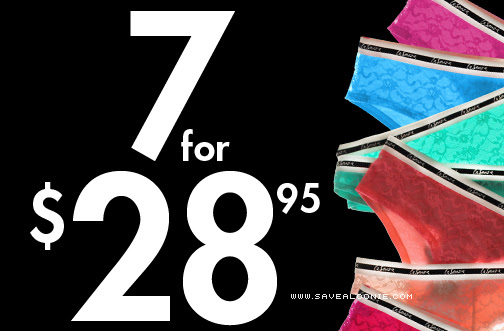 La Senza – Panties 7 for $28.95