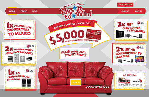 The Brick Flip It To Win Contest