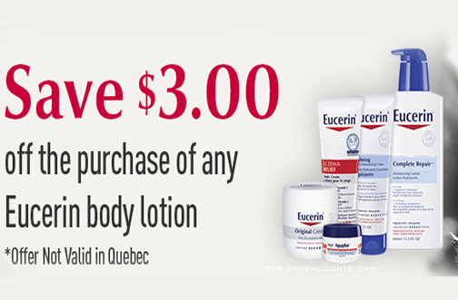 Eucerin Body Lotion Coupon Deals From SaveaLoonie 