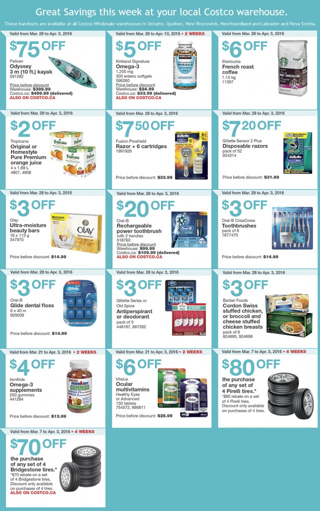 Costco Warehouse Coupons March 28th April 3rd — Deals from SaveaLoonie!