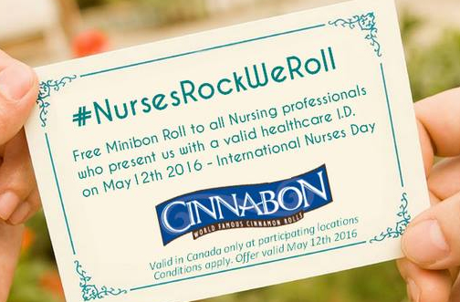 Free Cinnabon For Nurses