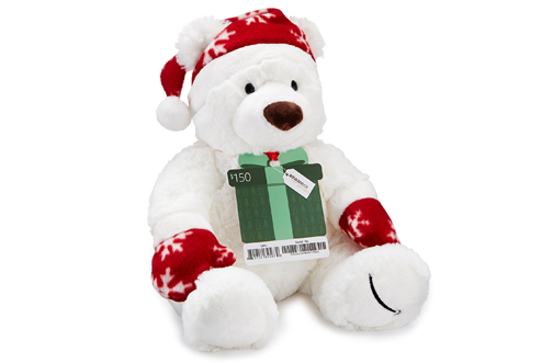 Amazon.ca Gift Card with FREE Holiday Teddy Bear