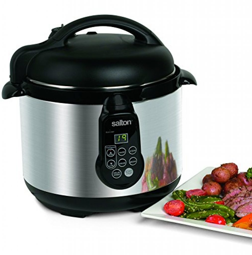 Salton Electronic Pressure Cooker, 5Litre, Stainless Steel