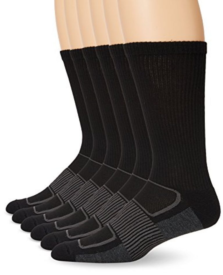 Fruit of the Loom Men's Sport 6 Pack Half Cushion Crew Sock — Deals ...