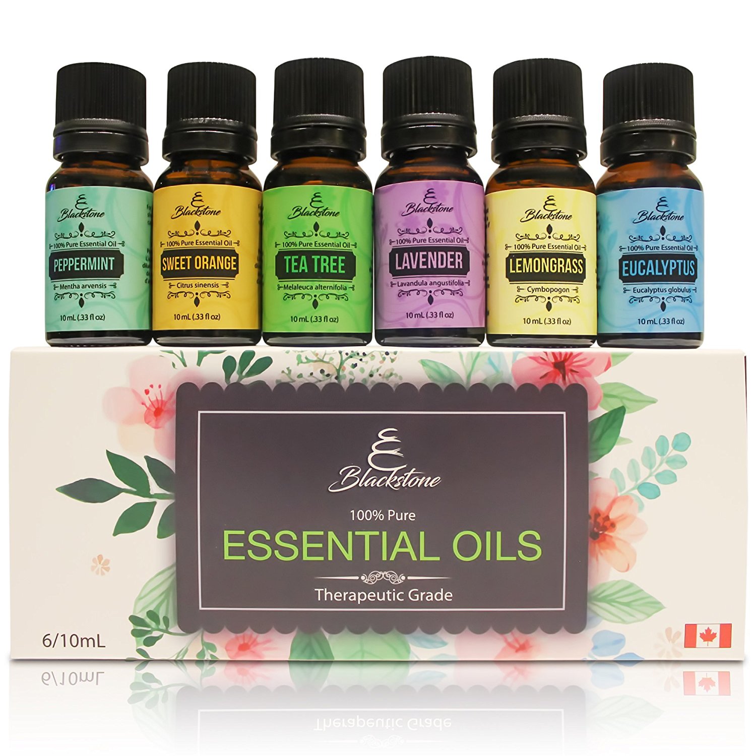 Blackstone 100 Pure Canadian Essential Oils Set of 6/10ml — Deals from
