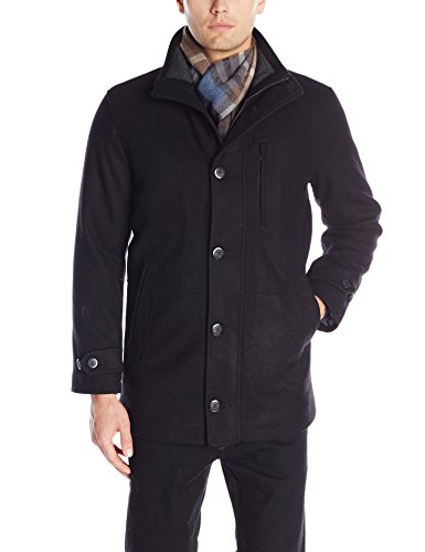 London Fog Men's Antone Fitted Car Coat with Scarf — Deals from ...